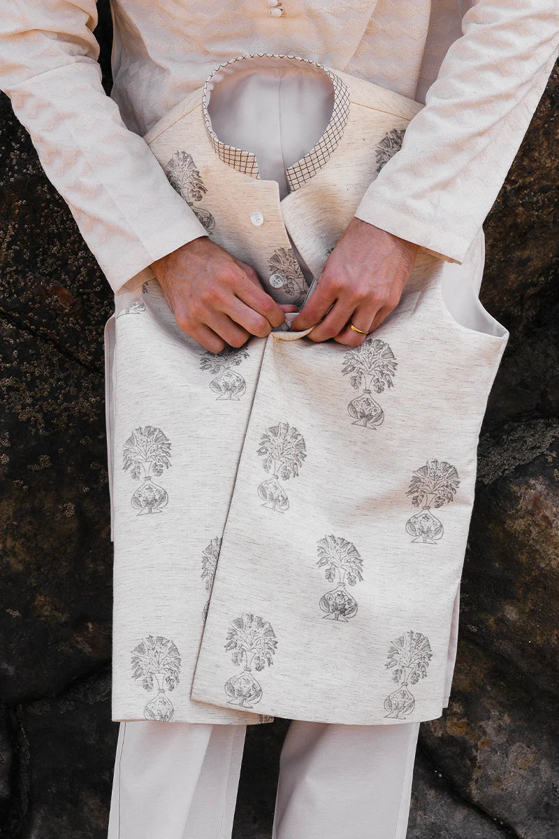 'Cream' Waistcoat | REPUBLIC MENSWEAR