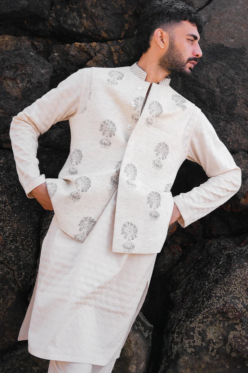 'Cream' Waistcoat | REPUBLIC MENSWEAR