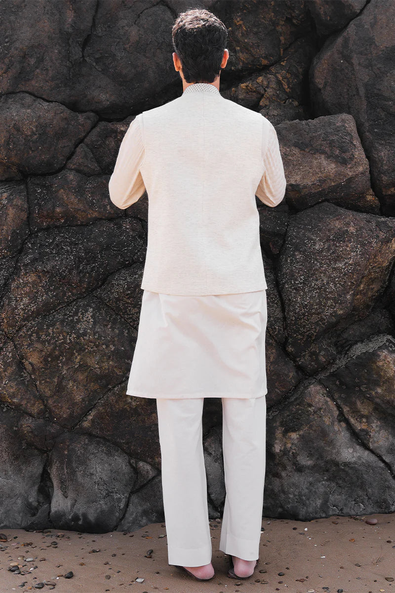 'Cream' Waistcoat | REPUBLIC MENSWEAR