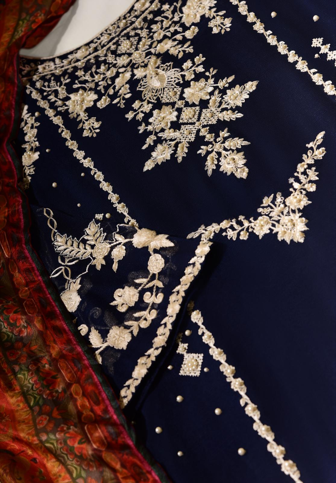 ZARMINAY NAVY | Aghanoor Bridal
