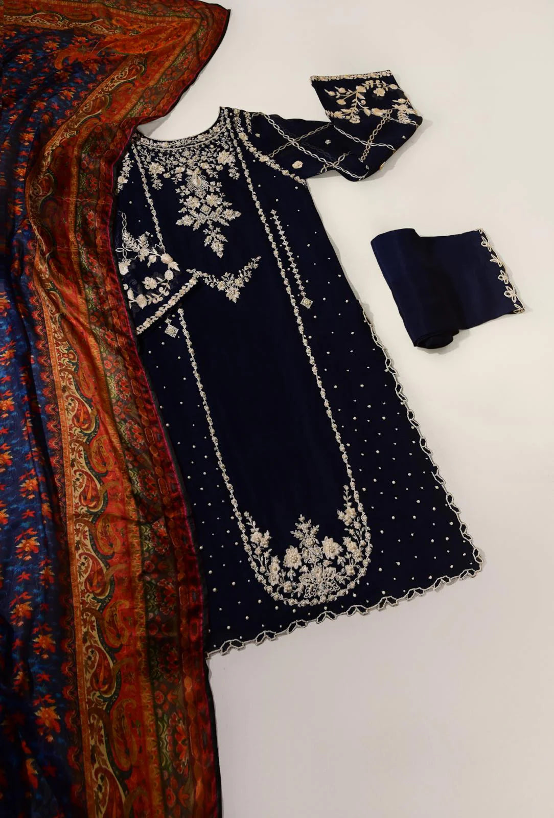 ZARMINAY NAVY | Aghanoor Bridal