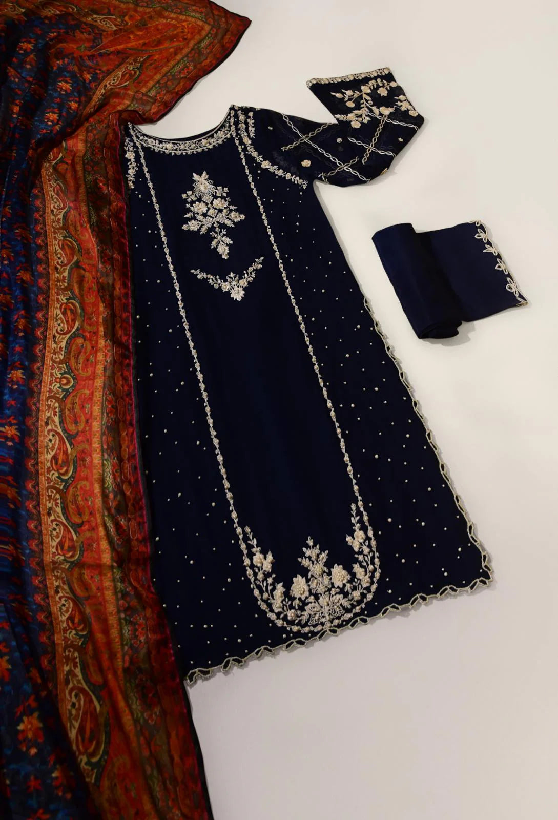 ZARMINAY NAVY | Aghanoor Bridal