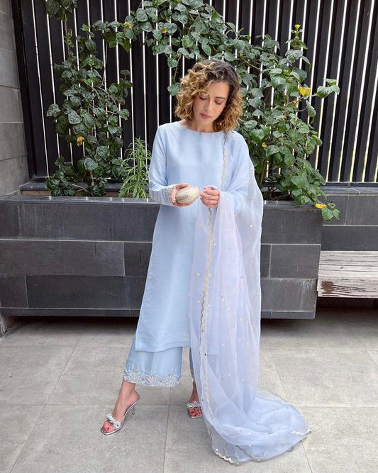 POWDER BLUE LYLA FORMAL | SAK ATELIER