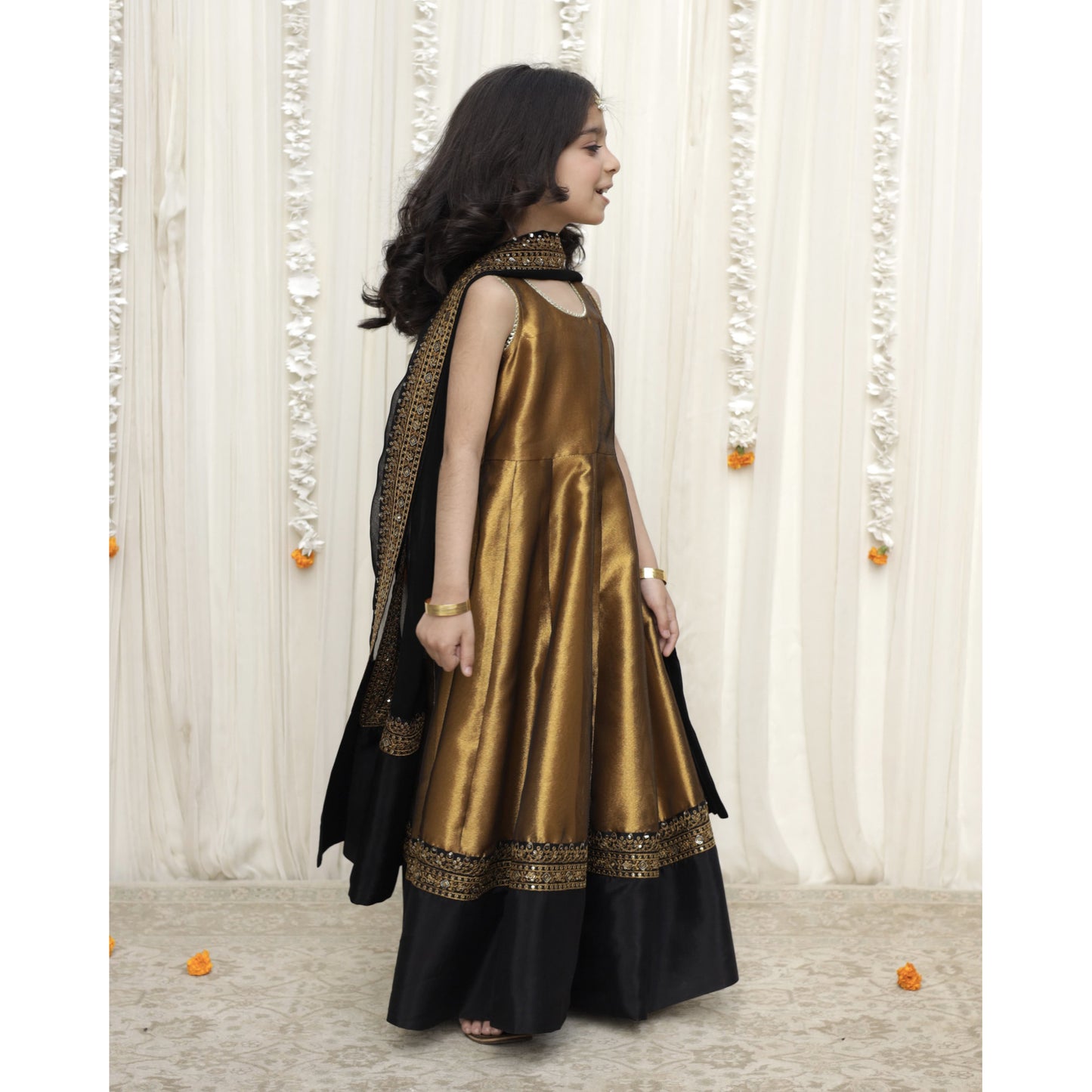 GOLDEN ANARKALI | CHOTI EID '25 | DYOT | KIDS WEAR