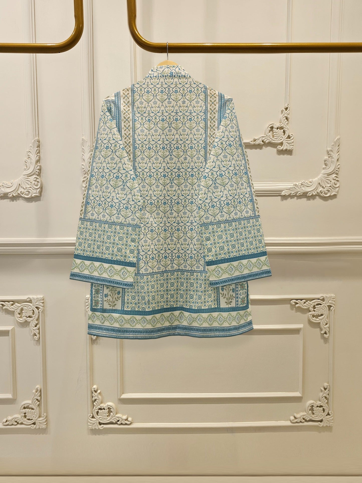 WS00070 | Digital Printed Embroidered Cambric Suit | Aghanoor Bridal