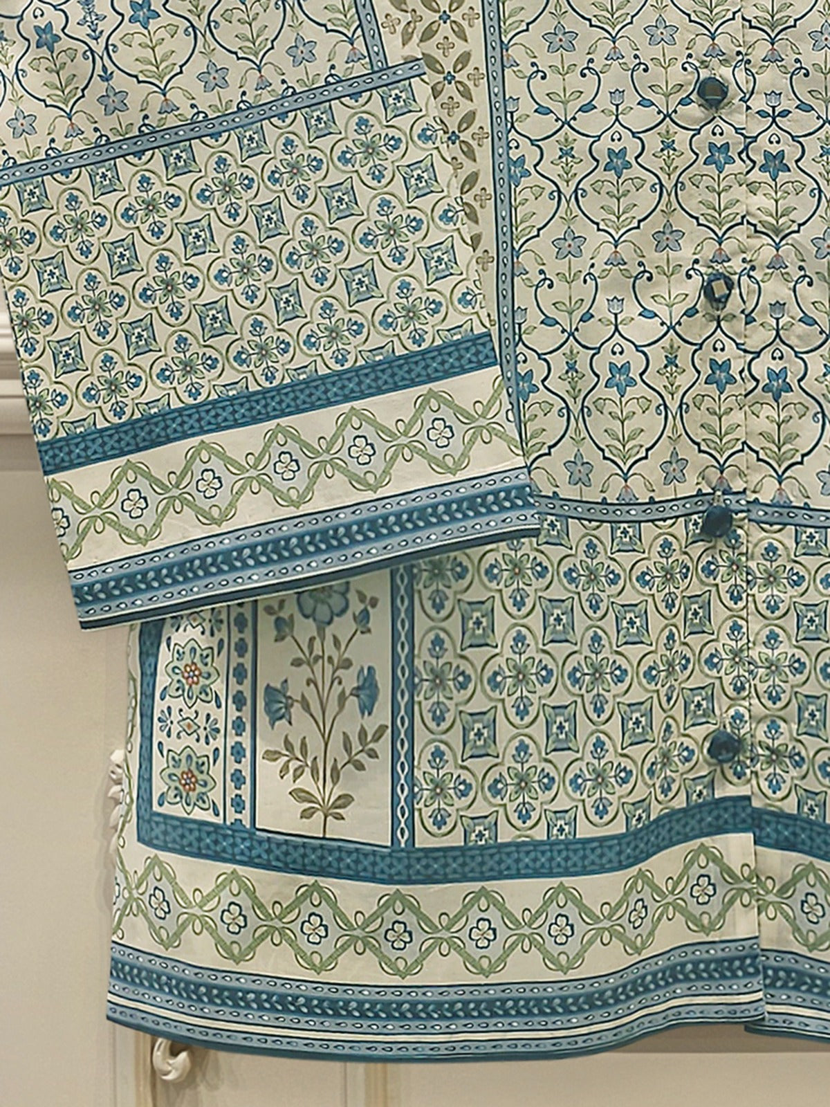 WS00070 | Digital Printed Embroidered Cambric Suit | Aghanoor Bridal