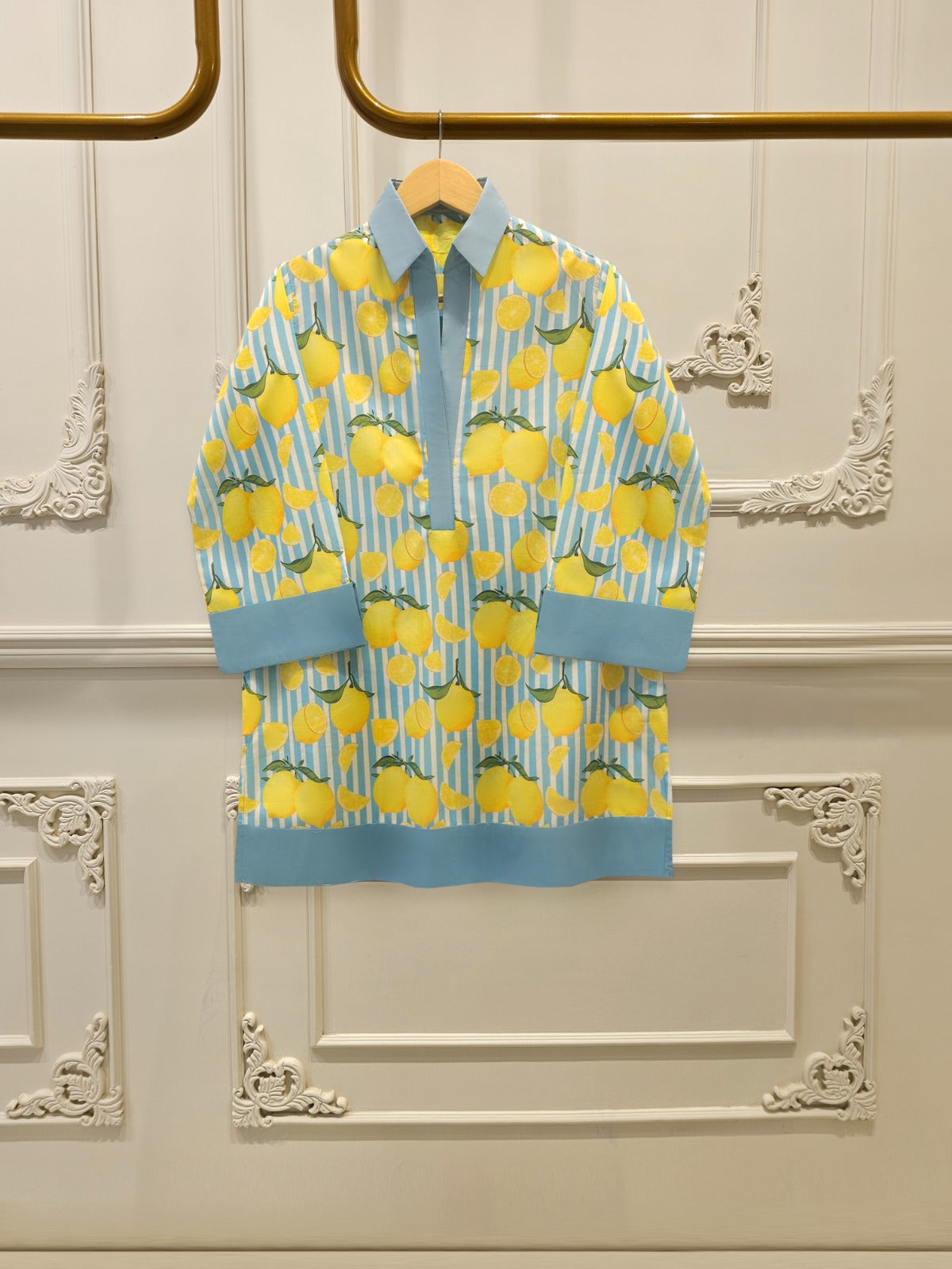 WS00063 | Digital Printed Embroidered Cambric Suit | Aghanoor Bridal