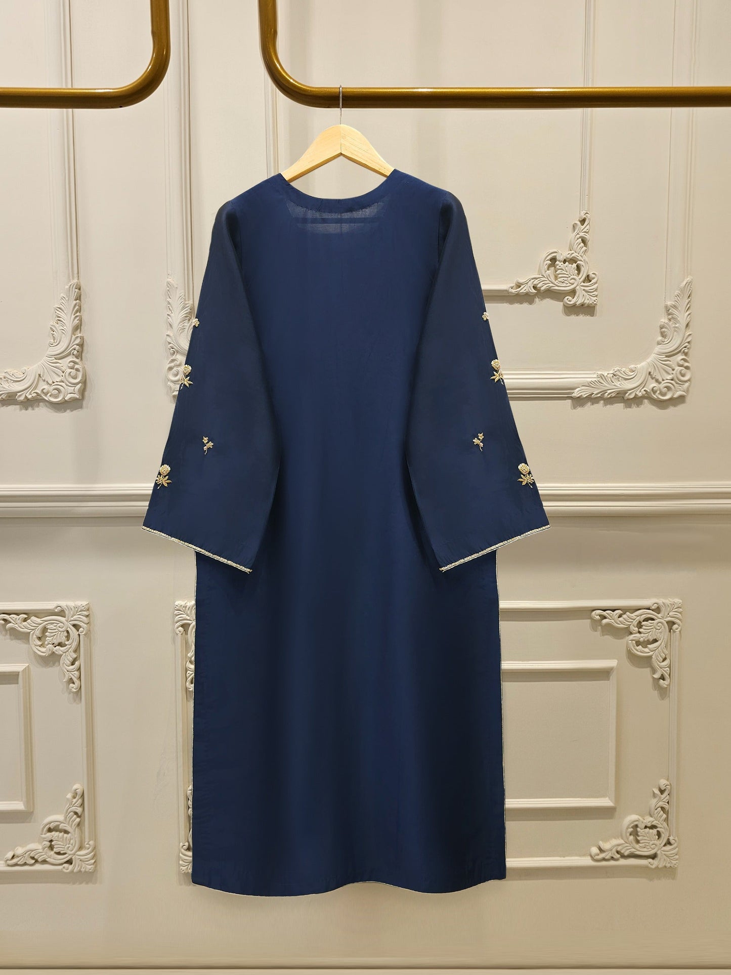 S112799 | Pure Embroidered Sheesha Silk Suit | Aghanoor Bridal