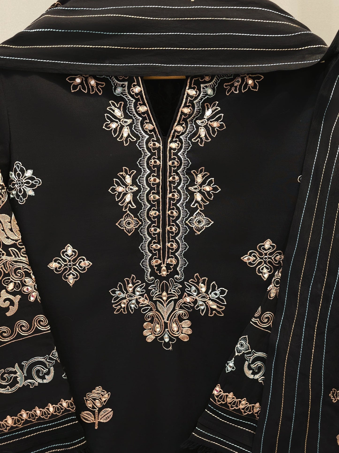 S112807 | Embroidered Kora Cotton Suit | Aghanoor Bridal