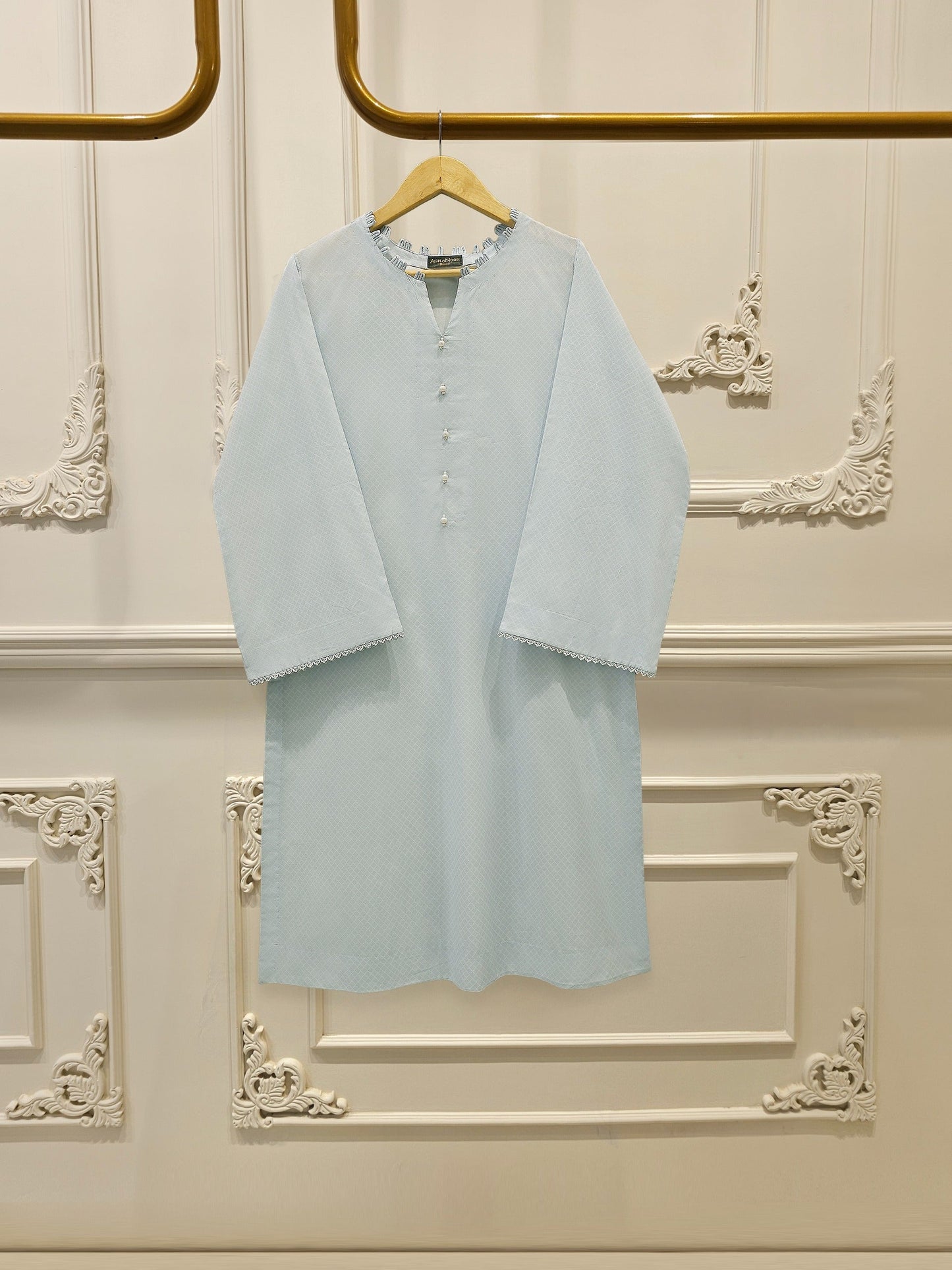 S112869 | Digital Printed Cambric Suit | Aghanoor Bridal