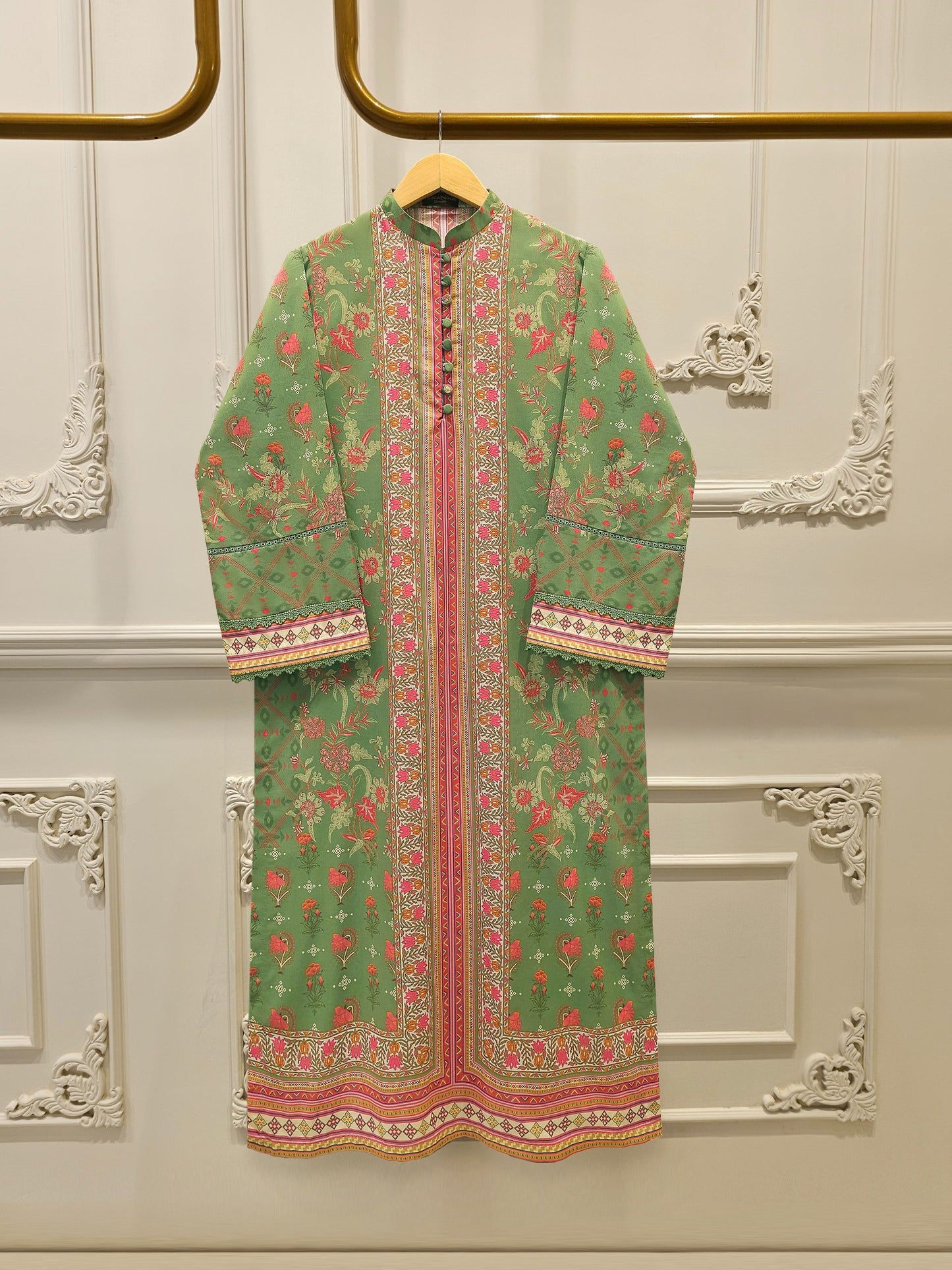 S112868 | Digital Printed Cambric Shirt | Aghanoor Bridal