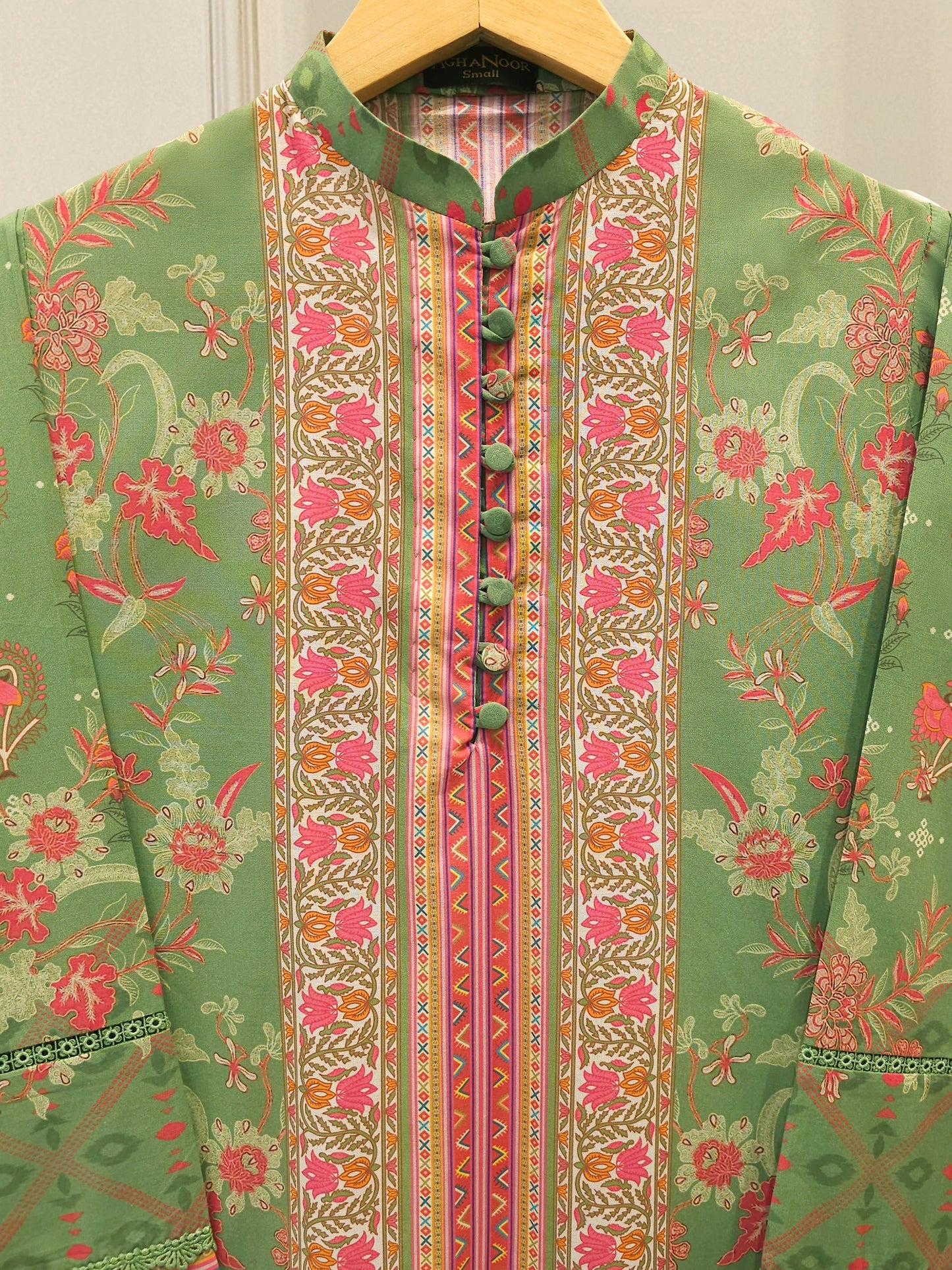 S112868 | Digital Printed Cambric Shirt | Aghanoor Bridal