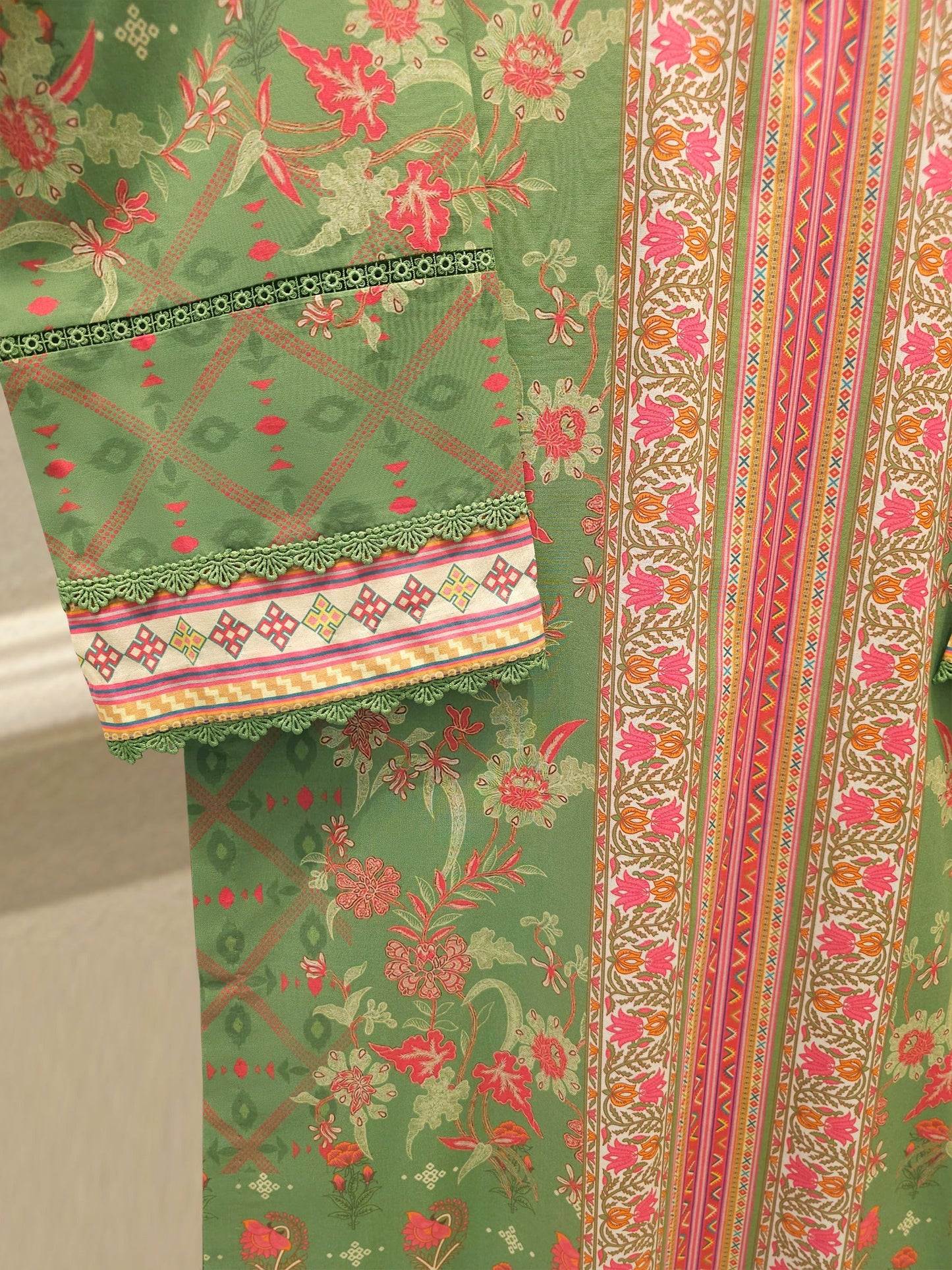 S112868 | Digital Printed Cambric Shirt | Aghanoor Bridal