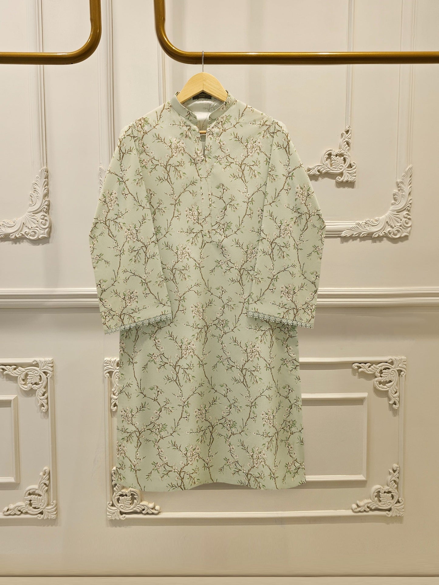 S112888 | Digital Printed Cambric Suit | Aghanoor Bridal