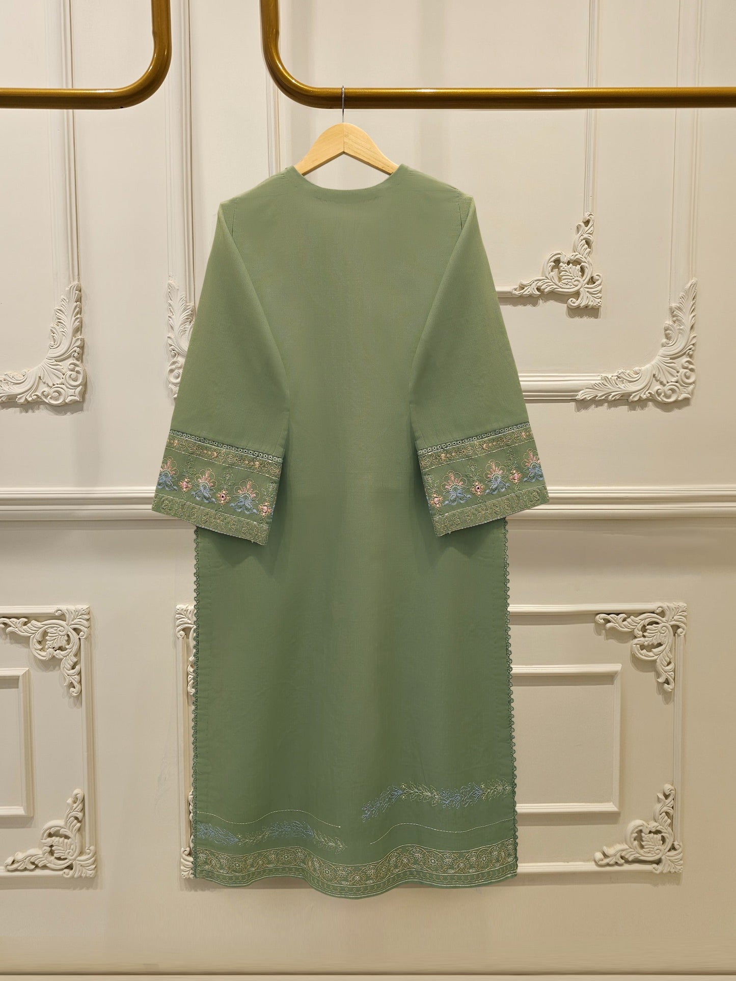 S112894 | Embroidered Khaddar Suit  | Aghanoor Bridal