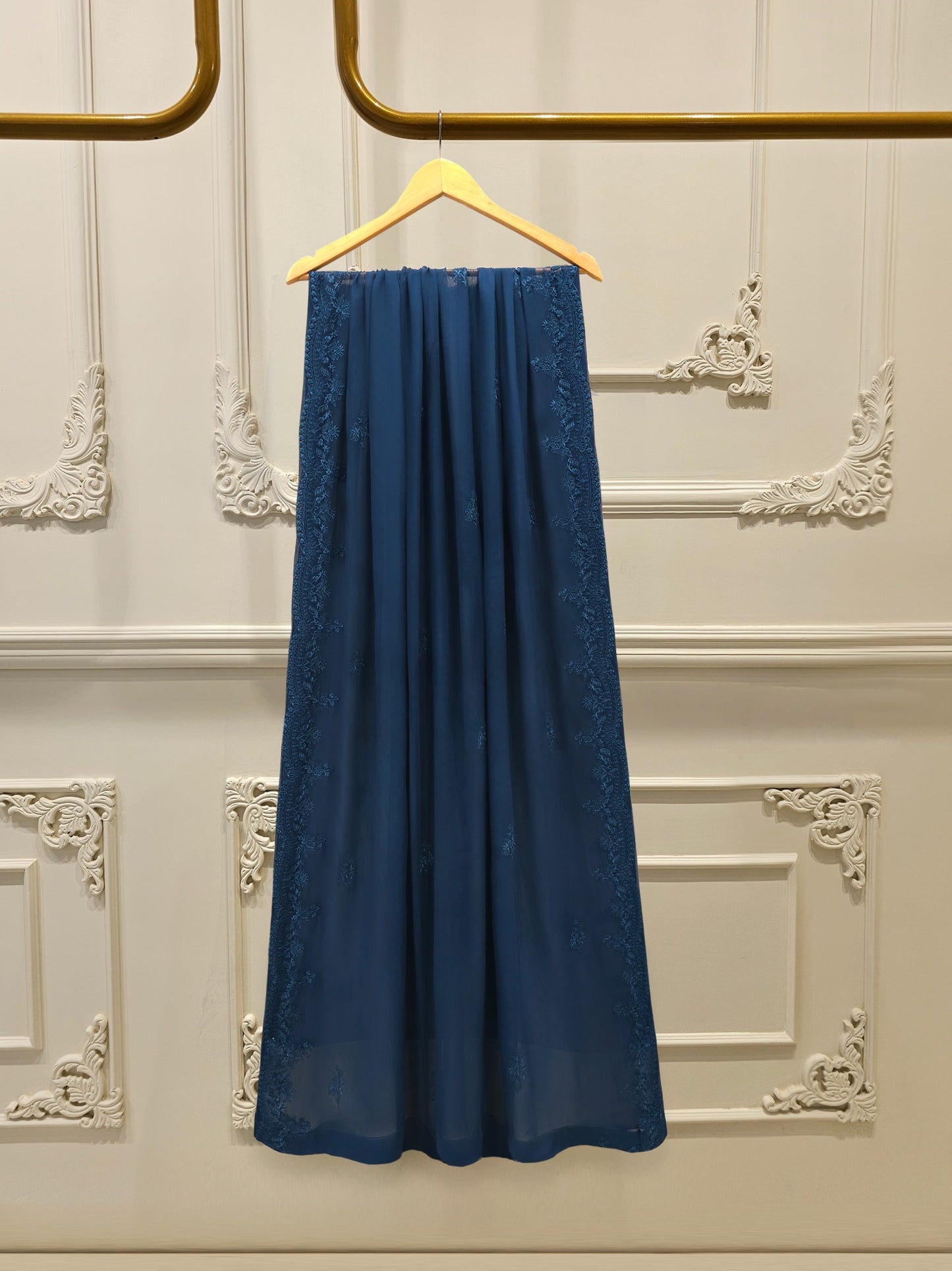 S112899 | Pure Embroidered Sheesha Silk Suit  | Aghanoor Bridal