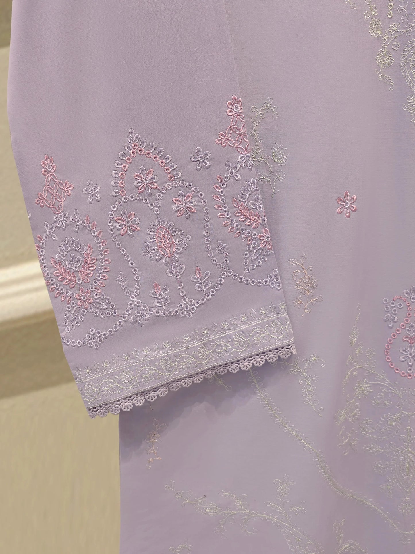 2 Piece - Embroidered Cambric Suit S113885 | Aghanoor Bridal