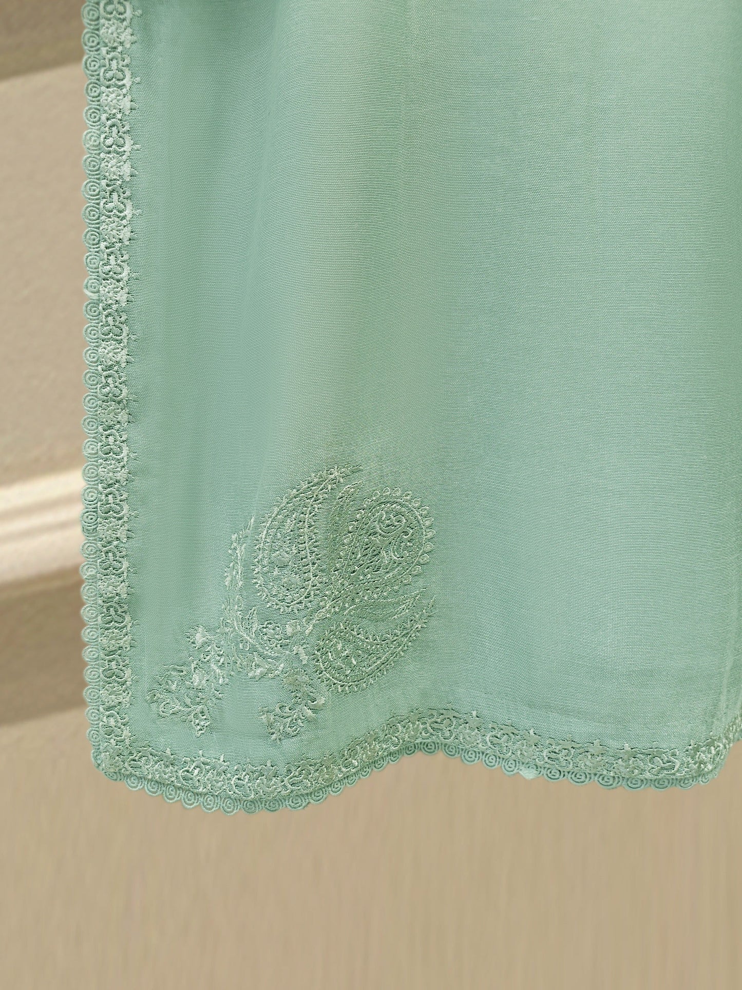 3 Piece - Pure Embroidered Cotton Net Suit S113911 | Aghanoor Bridal