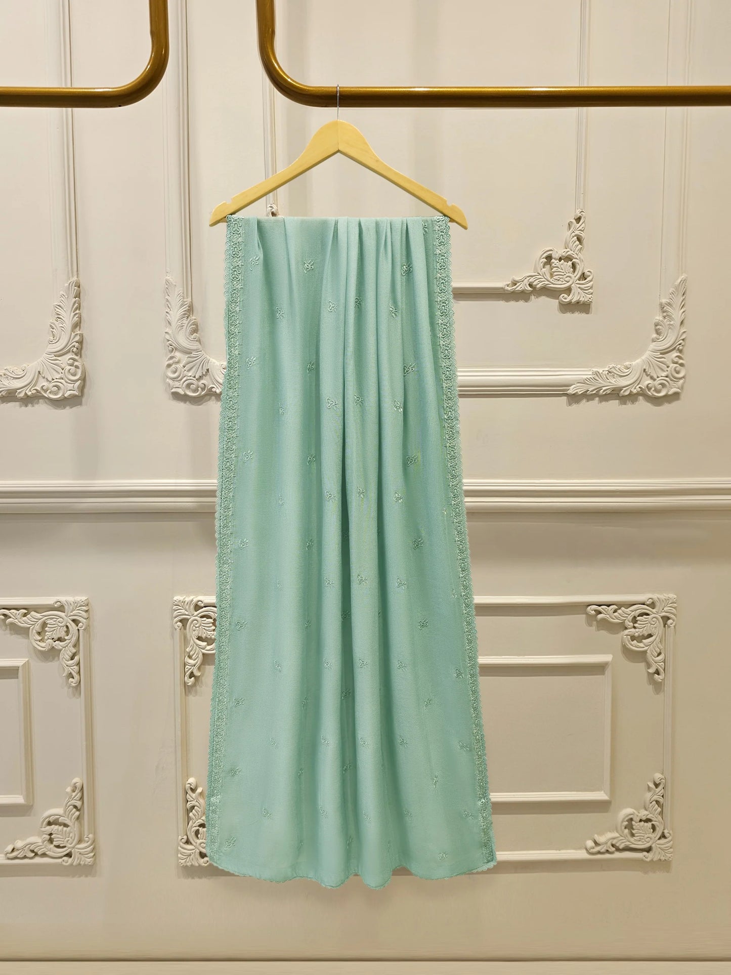 3 Piece - Pure Embroidered Cotton Net Suit S113911 | Aghanoor Bridal