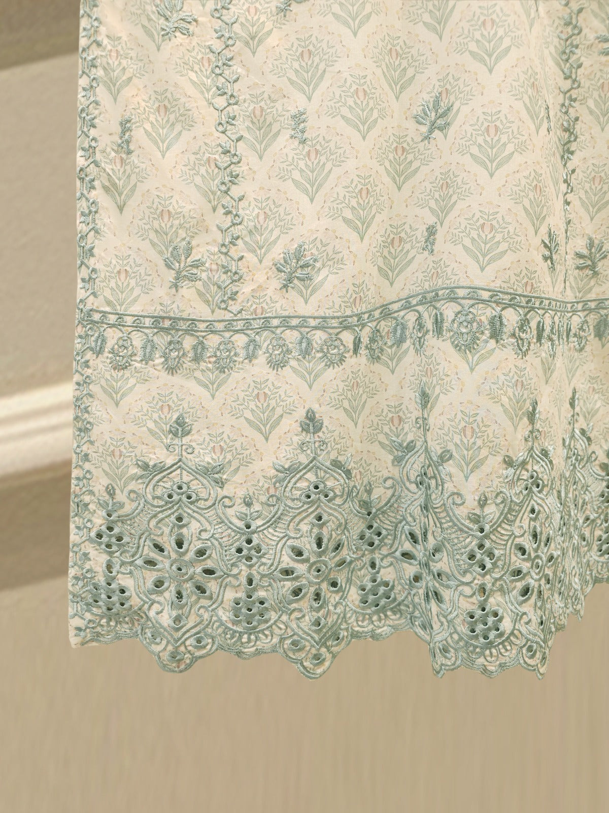 S112754 | Digital Printed Embroidered Cambric Suit | Aghanoor Bridal