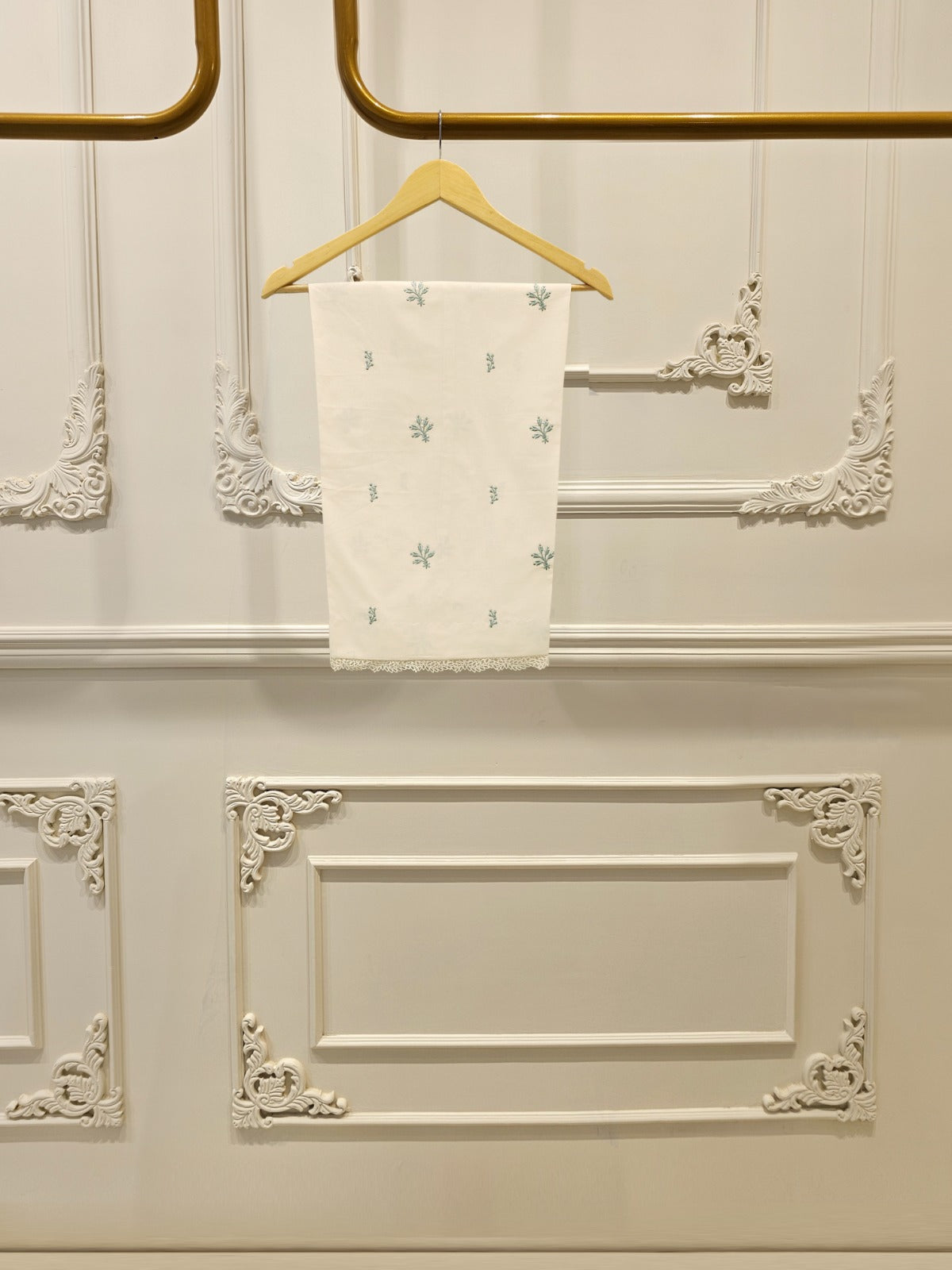 S112754 | Digital Printed Embroidered Cambric Suit | Aghanoor Bridal