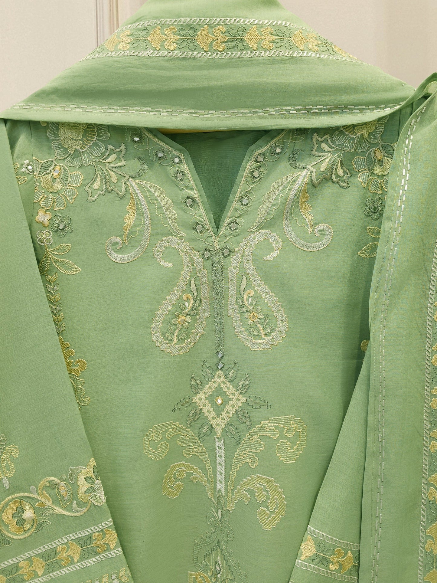 S112768 | Embroidered Kora Cotton Suit | Aghanoor Bridal