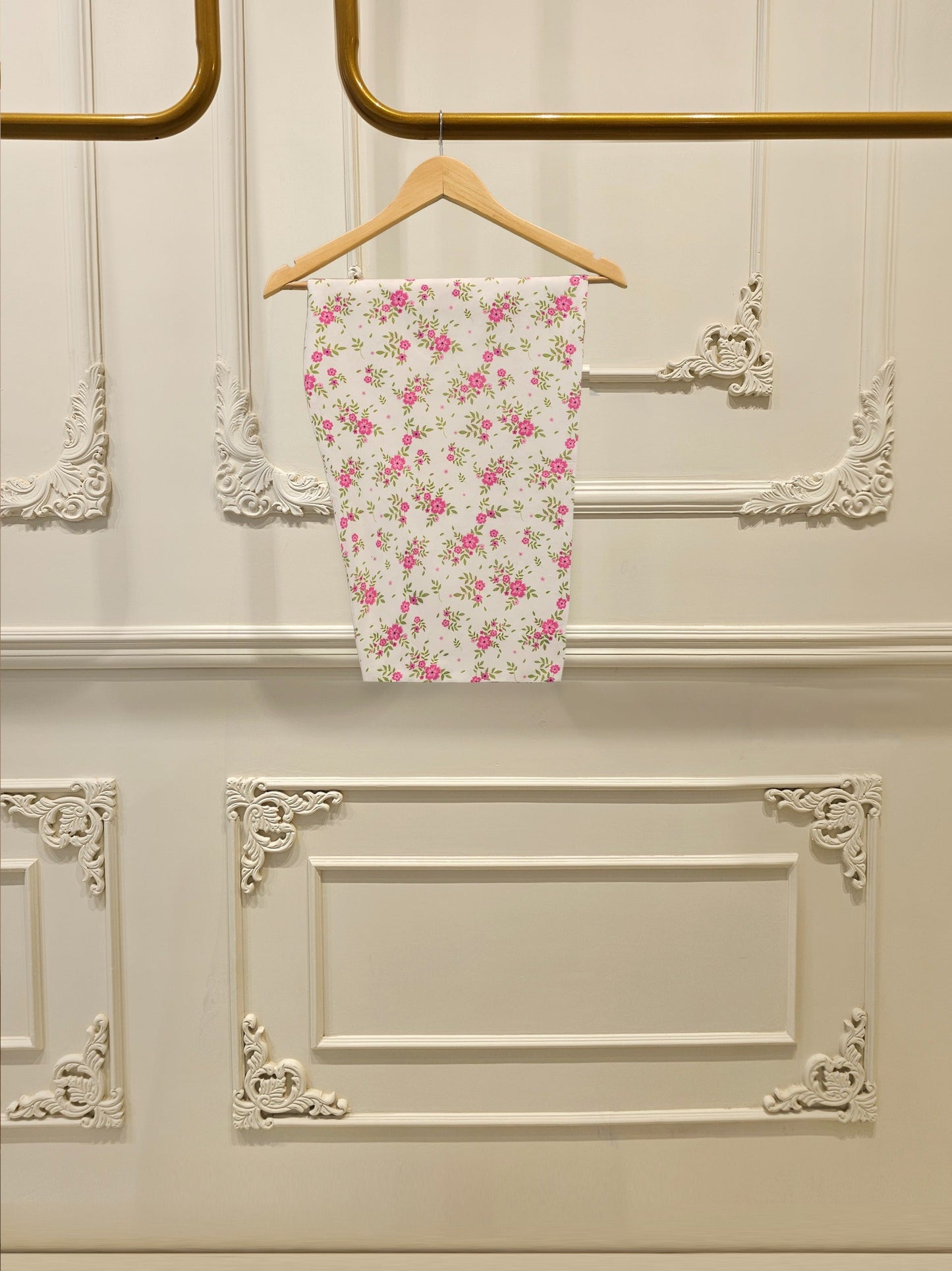 S112749 | Digital Printed Embroidered Cambric Suit | Aghanoor Bridal