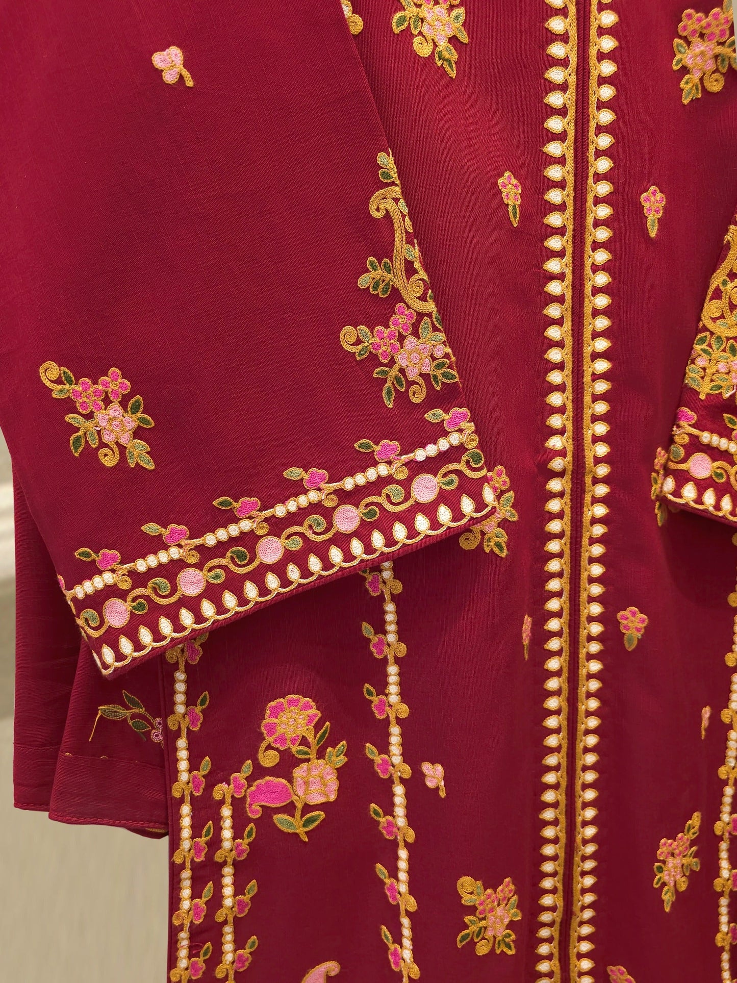 S112775 | Embroidered Khaddar Suit | Aghanoor Bridal