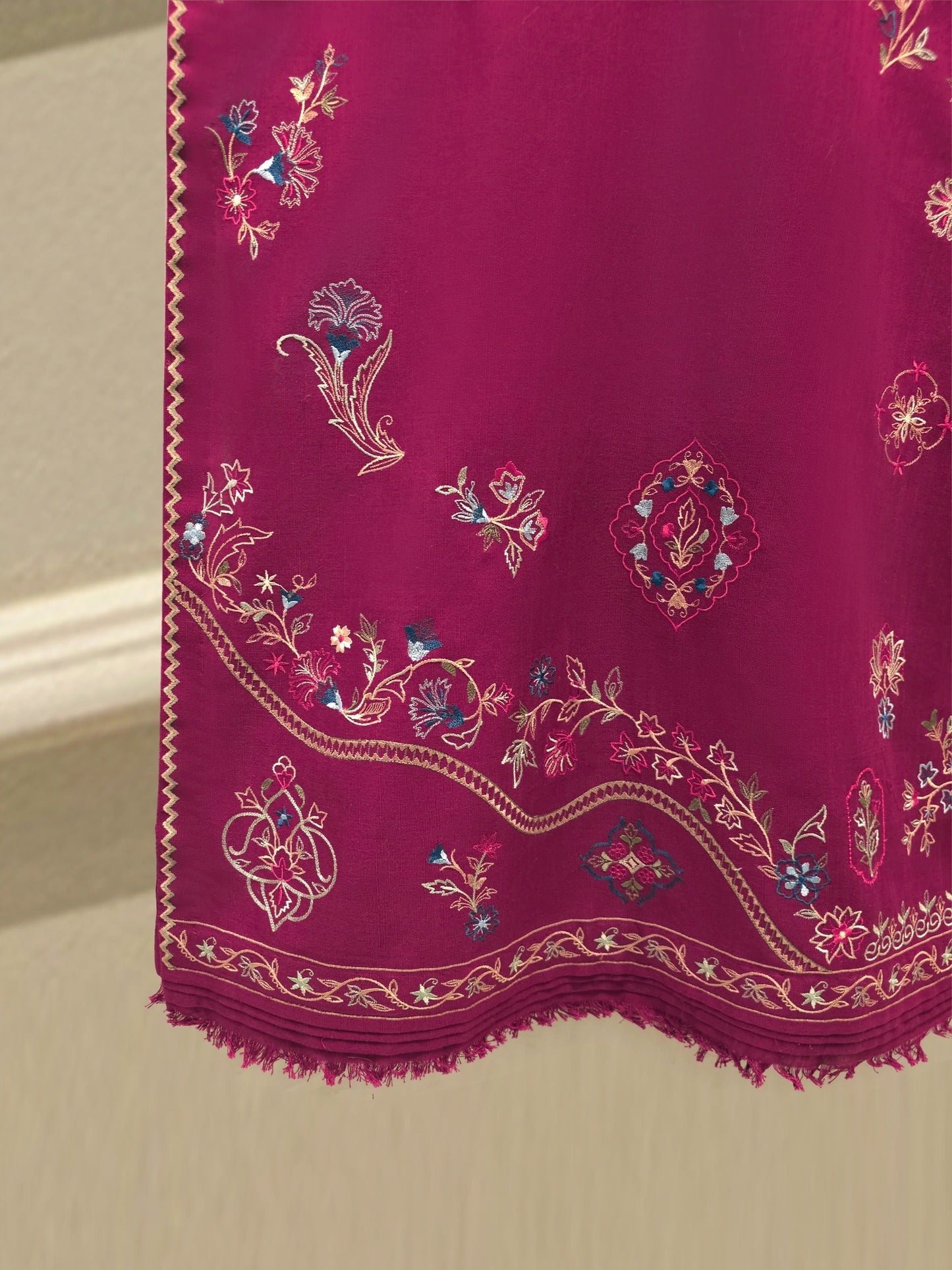 S112771 | Embroidered Khaddar Suit | Aghanoor Bridal