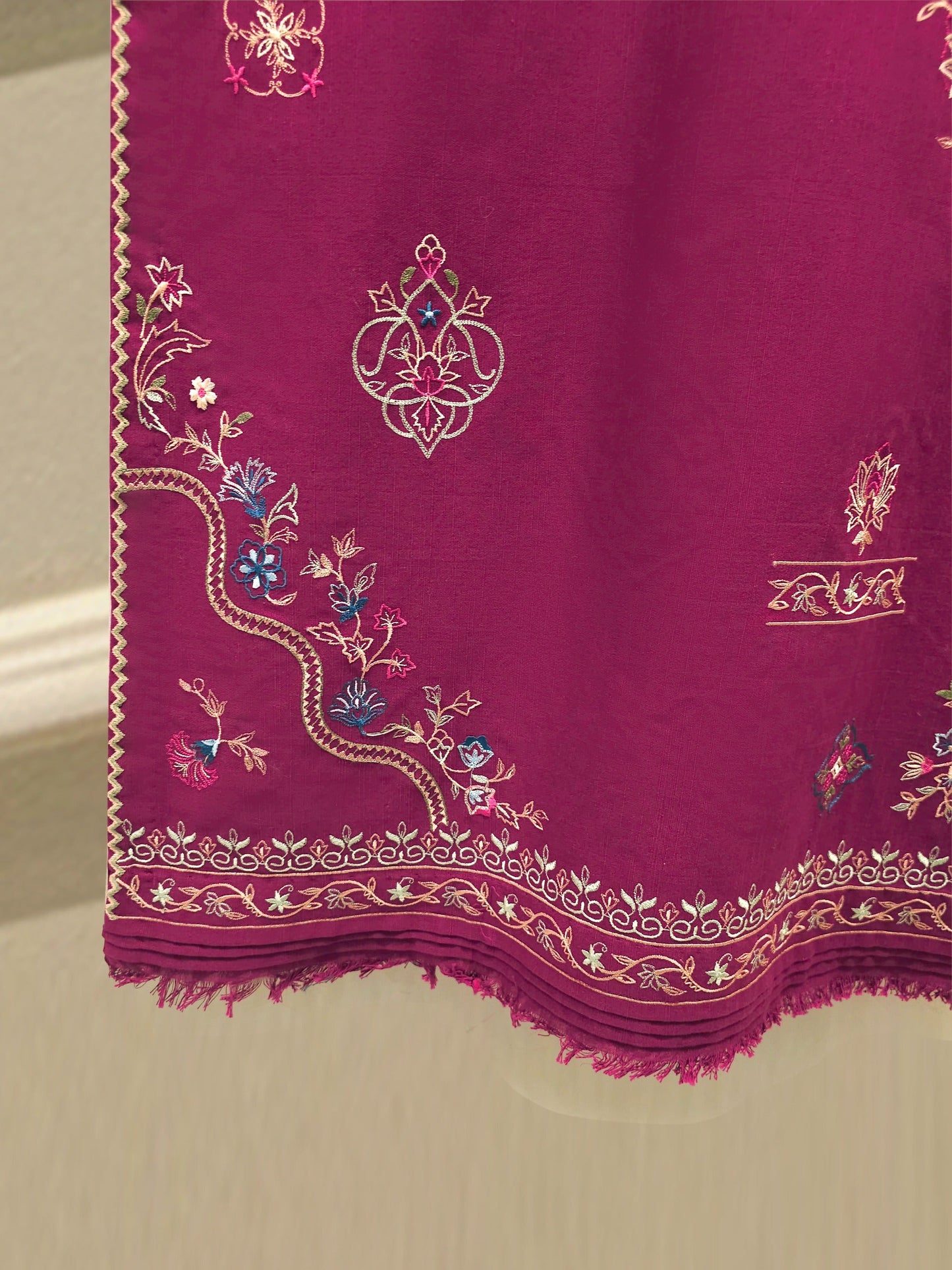 S112771 | Embroidered Khaddar Suit | Aghanoor Bridal