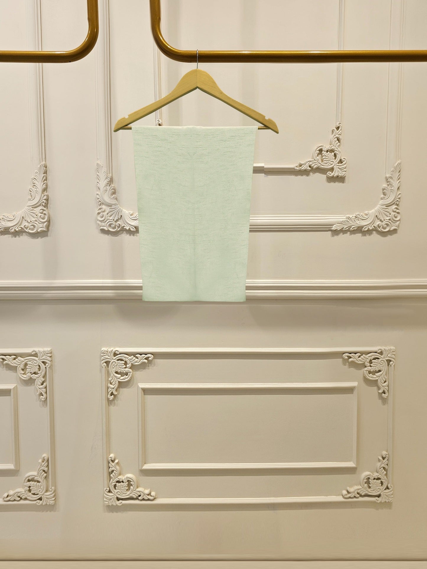 S112781 | Pure Embroidered Cotton Net Suit  | Aghanoor Bridal