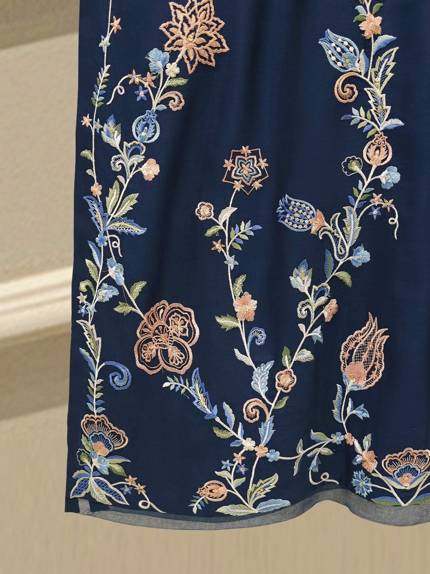 S112783 | Pure Khaddi Silk Embroidered Suit | Aghanoor Bridal