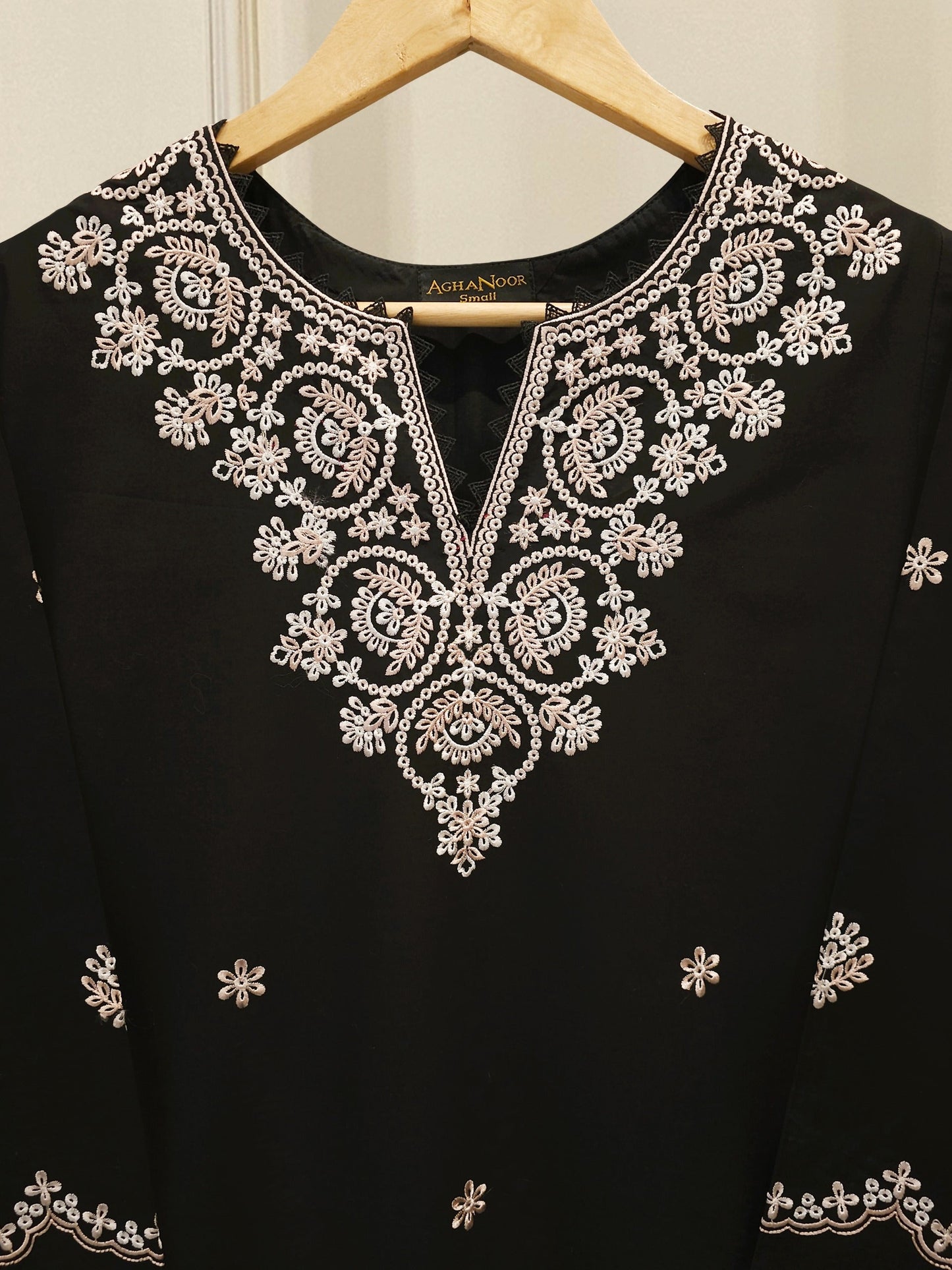 S112769 | Embroidered Cambric Suit | Aghanoor Bridal