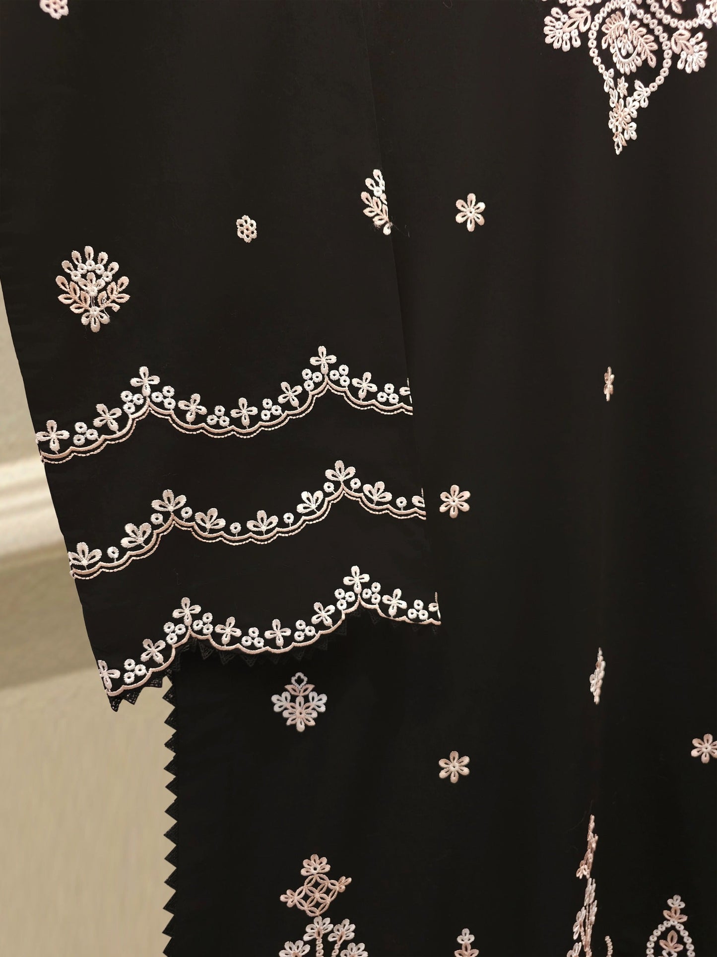 S112769 | Embroidered Cambric Suit | Aghanoor Bridal