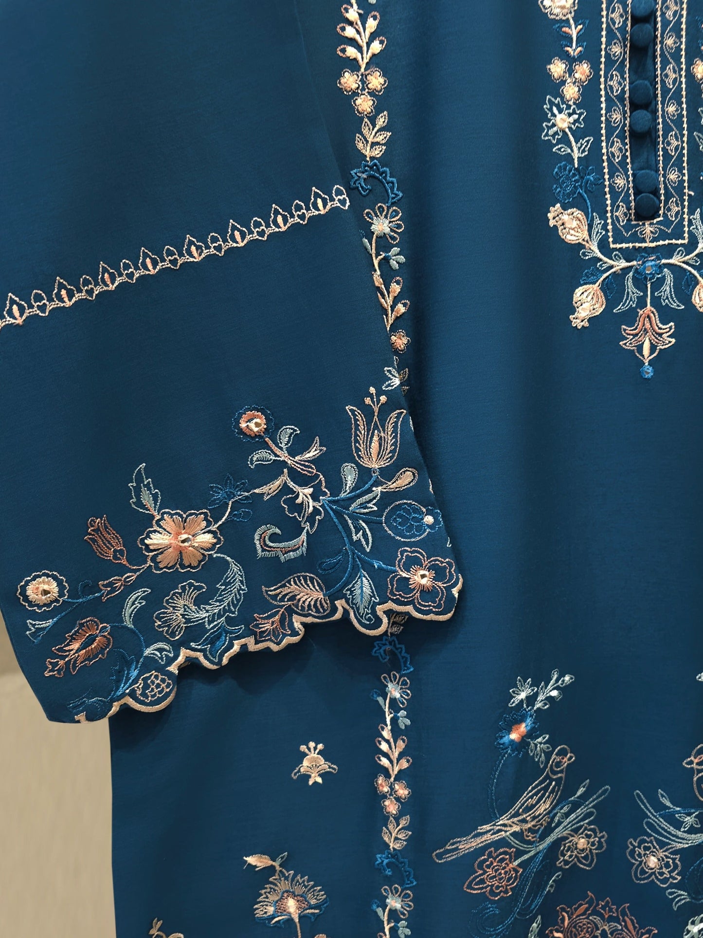 S112785 | Embroidered Kora Cotton Suit | Aghanoor Bridal