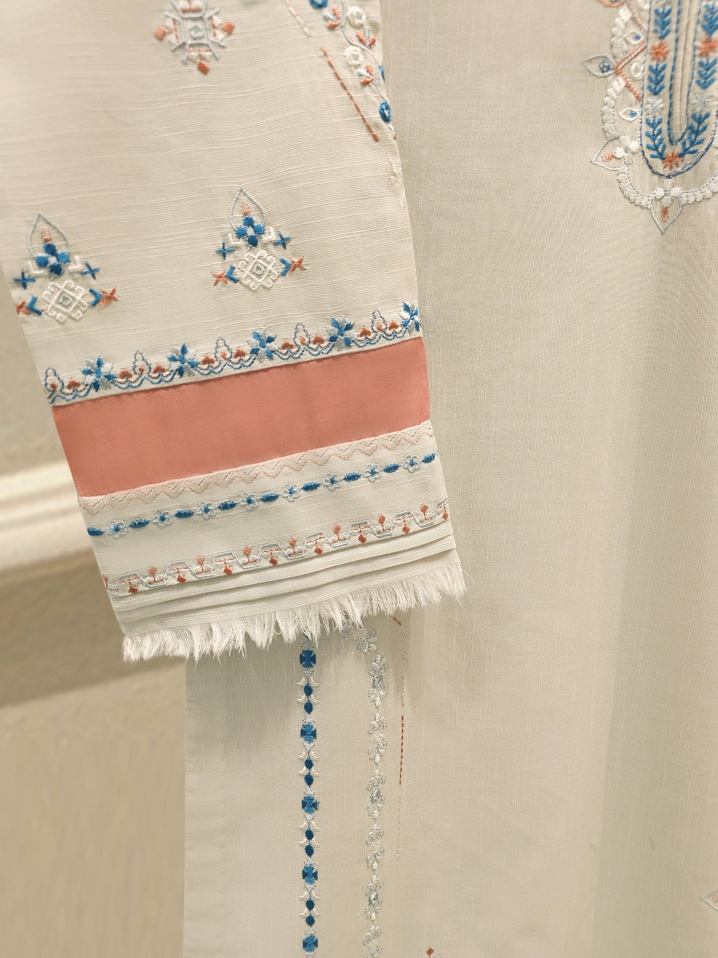 S112796 | Embroidered Khaddar Suit | Aghanoor Bridal