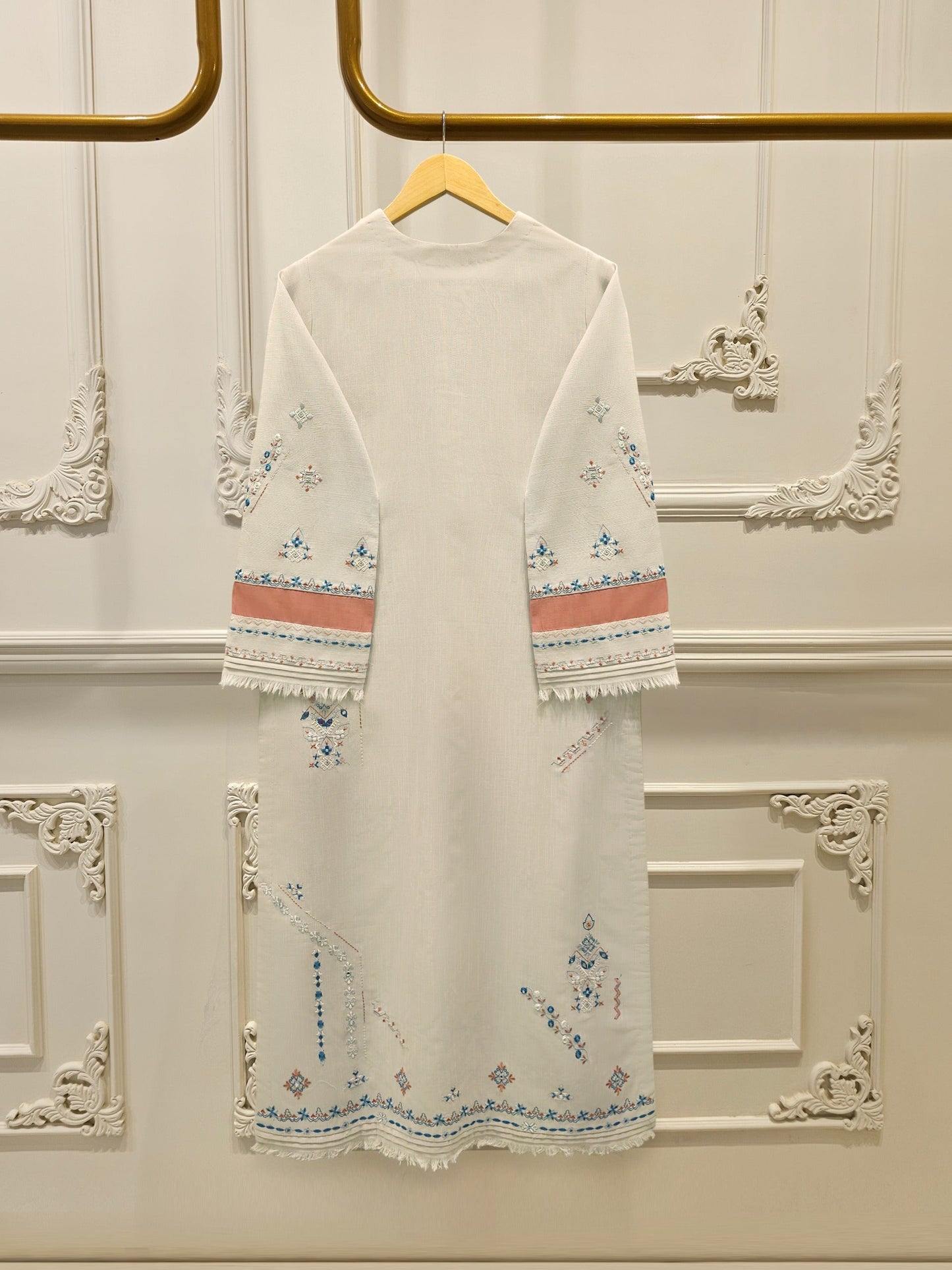 S112796 | Embroidered Khaddar Suit | Aghanoor Bridal