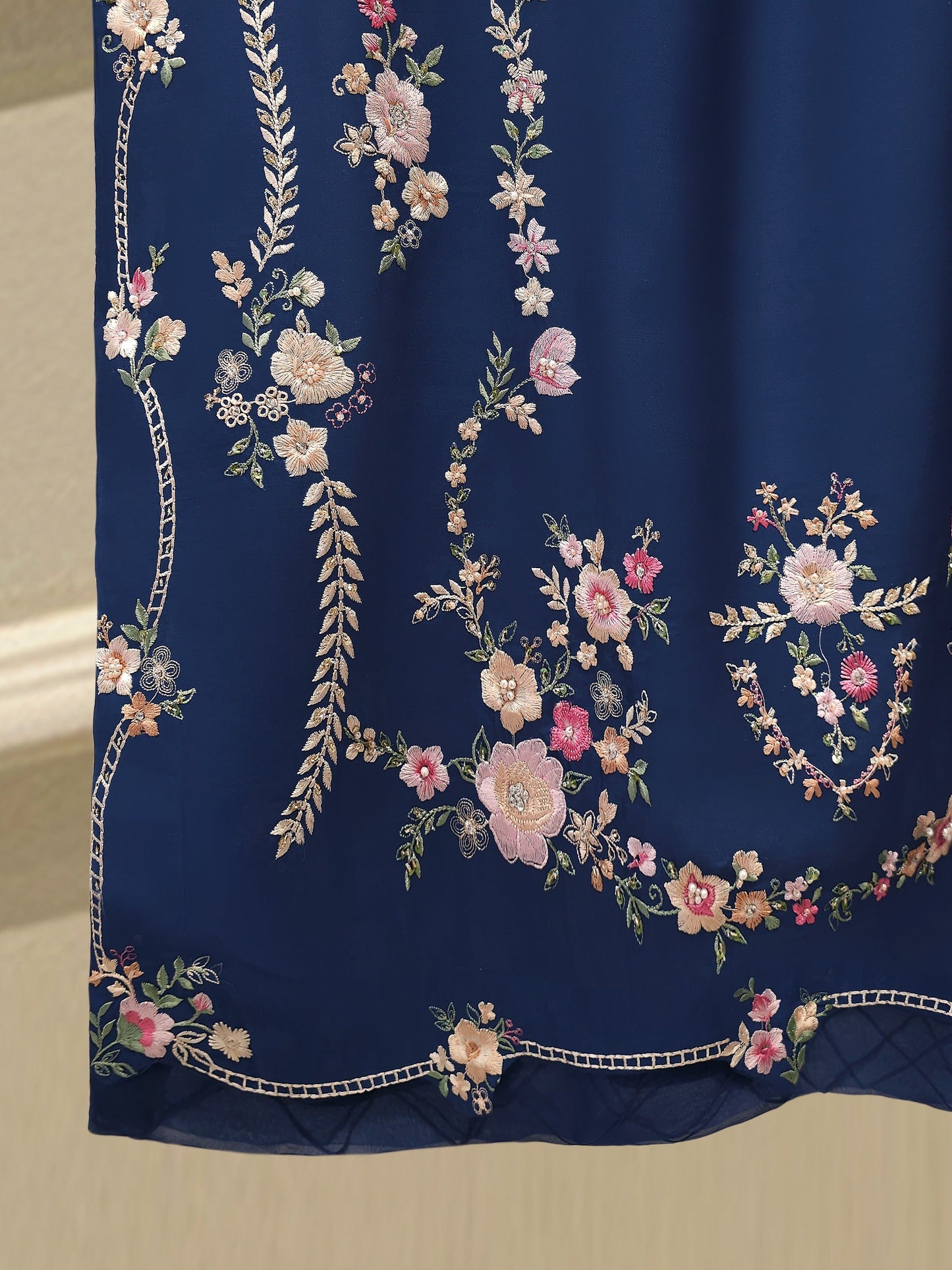 S112788 | Pure Khaddi Silk Embroidered Suit | Aghanoor Bridal