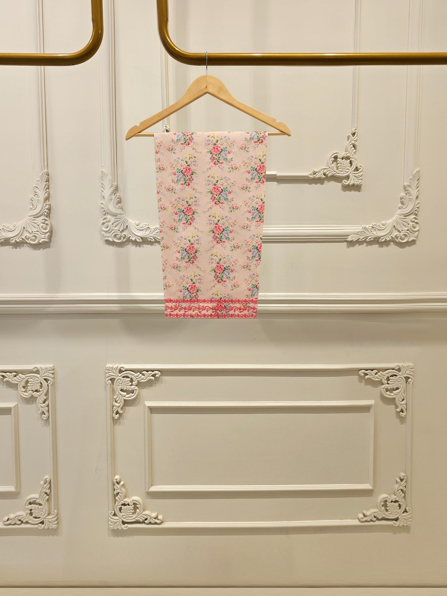 S112735 | Digital Printed Embroidered Cambric Suit | Aghanoor Bridal