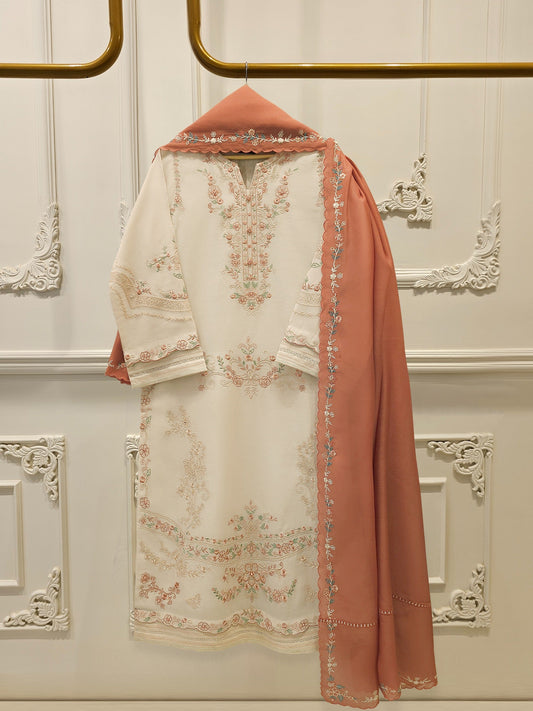 S112817 | Embroidered Kora Cotton Suit | Aghanoor Bridal