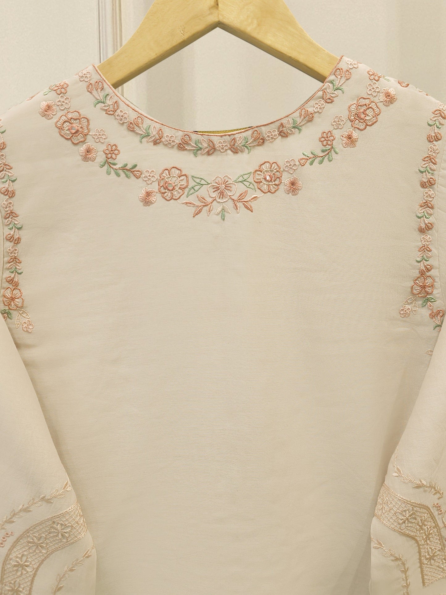 S112817 | Embroidered Kora Cotton Suit | Aghanoor Bridal