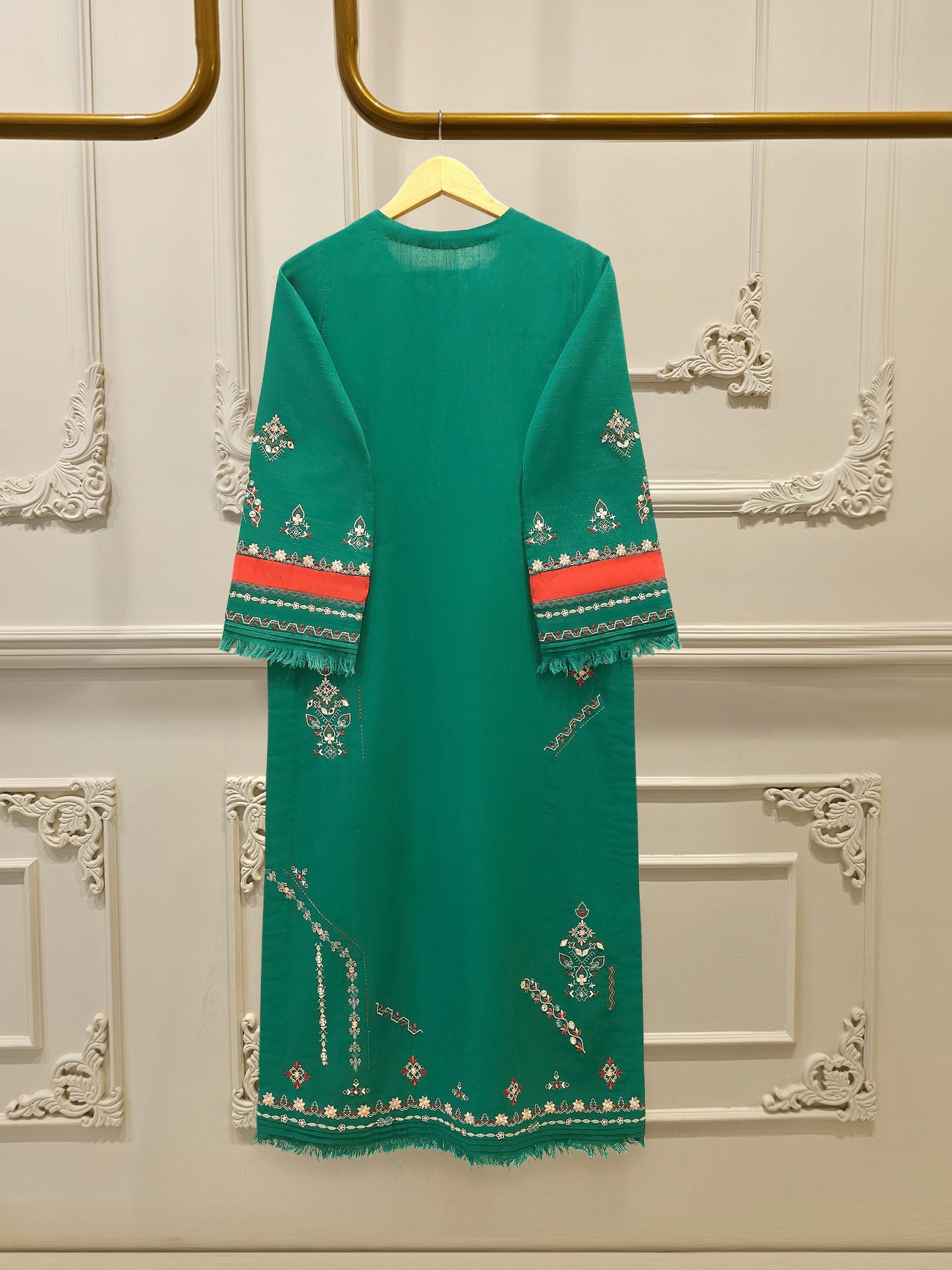 S112797 | Embroidered Khaddar Suit  | Aghanoor Bridal