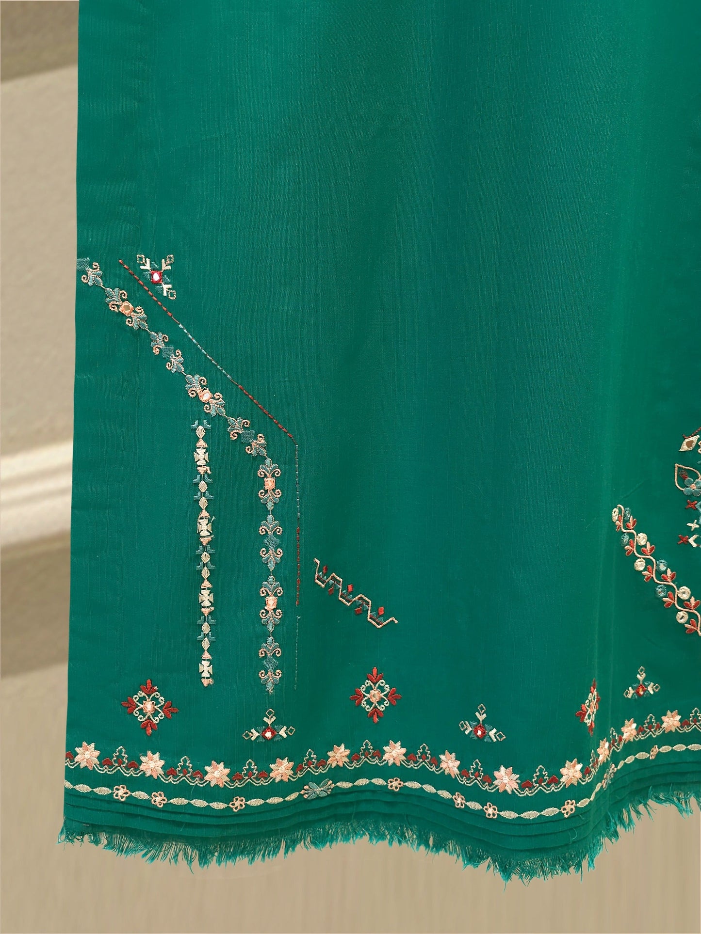 S112797 | Embroidered Khaddar Suit  | Aghanoor Bridal