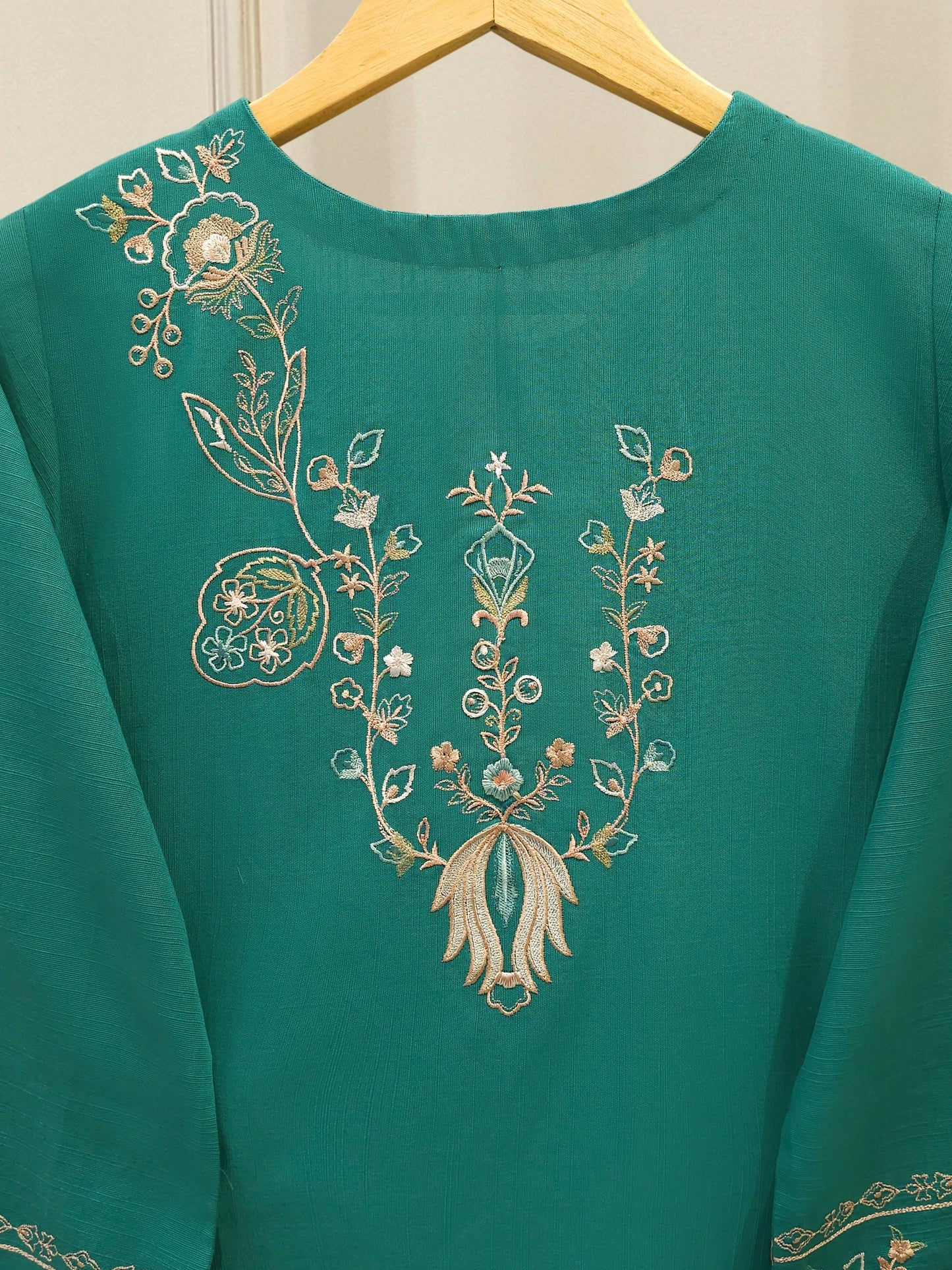 S112838 | Embroidered Khaddar Suit | Aghanoor Bridal