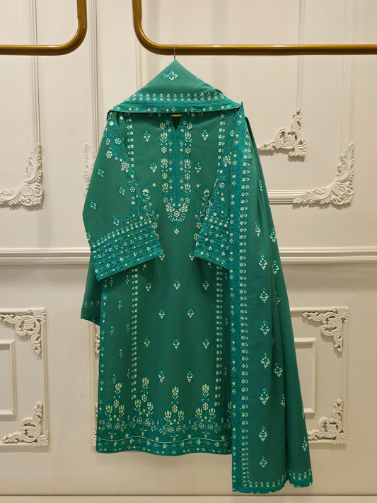 S112833 | Embroidered Khaddar Suit | Aghanoor Bridal
