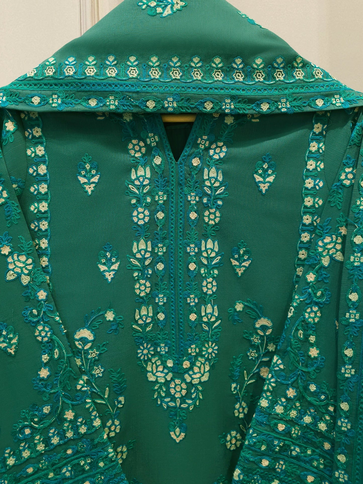 S112833 | Embroidered Khaddar Suit | Aghanoor Bridal