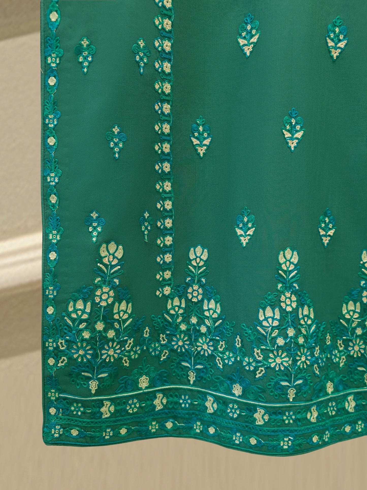 S112833 | Embroidered Khaddar Suit | Aghanoor Bridal