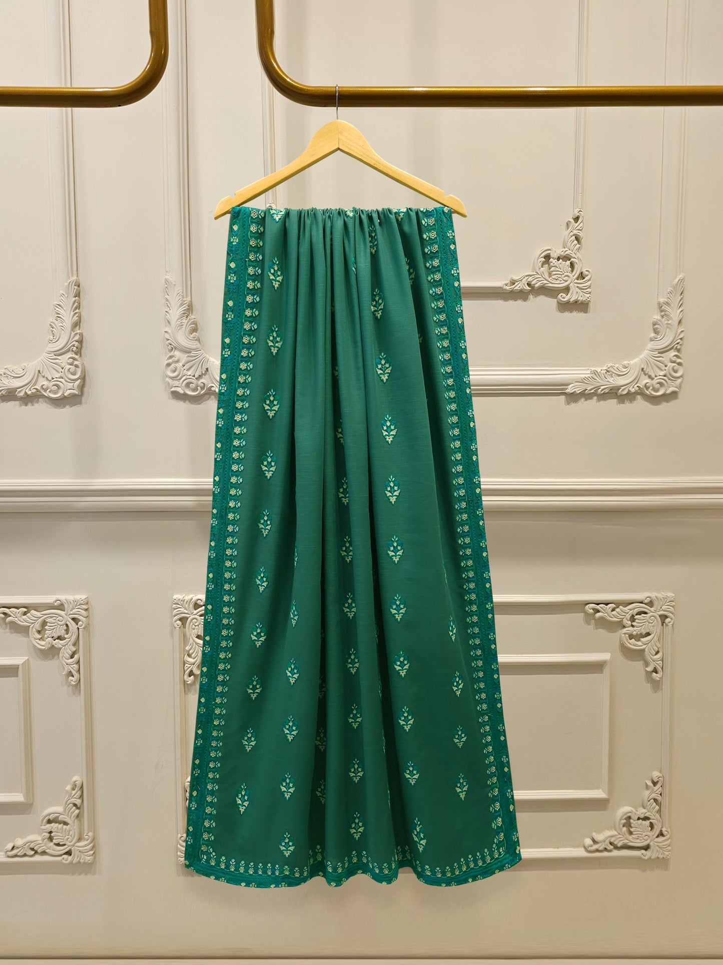 S112833 | Embroidered Khaddar Suit | Aghanoor Bridal