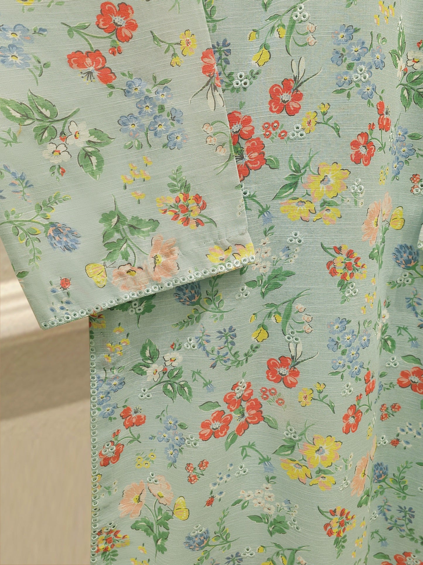 S112864 | Digital Printed Embroidered Khaddar Suit | Aghanoor Bridal