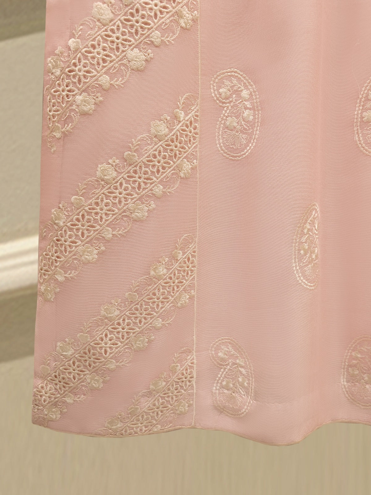 S112866 | Pure Embroidered Cotton Net Suit | Aghanoor Bridal